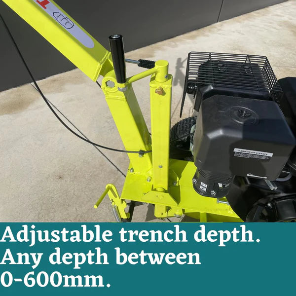 600mm Walk Behind Trencher 15HP Petrol Ditch Digger
