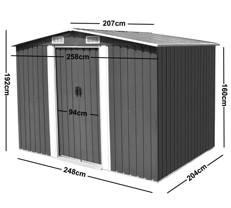 Garden Shed Tool Storage 2.57*2.05*1.92m 