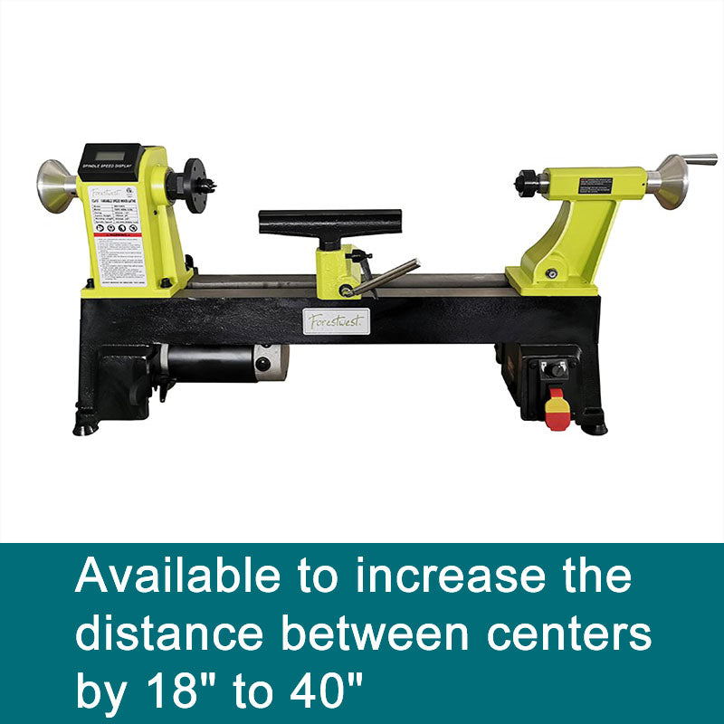 12"x18" 3/4HP Variable Speed Wood Lathe