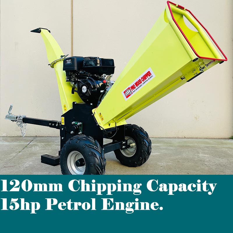 120mm 15hp Wood Chipper Mulcher Shredder 